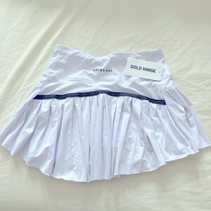 NWT Goldhinge skort white size small